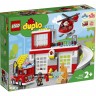 Конструктор детский LEGO DUPLO ПОЖАРНАЯ ЧАСТЬ И ВЕРТОЛЁТ 10970