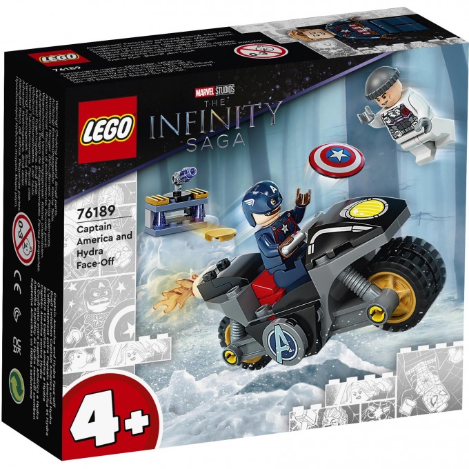 Конструктор детский LEGO MARVEL SUPER HEROES БИТВА КАПИТАНА АМЕРИКА С ГИДРОЙ 76189