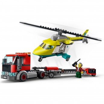 Конструктор LEGO CITY "ГРУЗОВИК ДЛЯ СПАСАТЕЛЬНОГО ВЕРТОЛЕТА" City 60343
