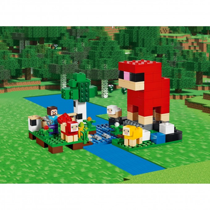 Конструктор LEGO MINECRAFT "ШЕРСТЯНАЯ ФЕРМА" Minecraft 21153