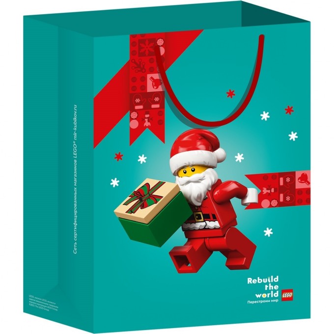 Пакет подарочный НГ LEGO «САНТА», 40*30 (средний) BagM_NY_santa 3694296